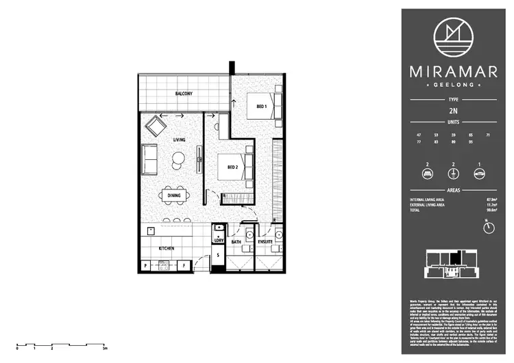 Floorplan of Homely apartment listing, 1104/18-20 Cavendish Street, Geelong VIC 3220