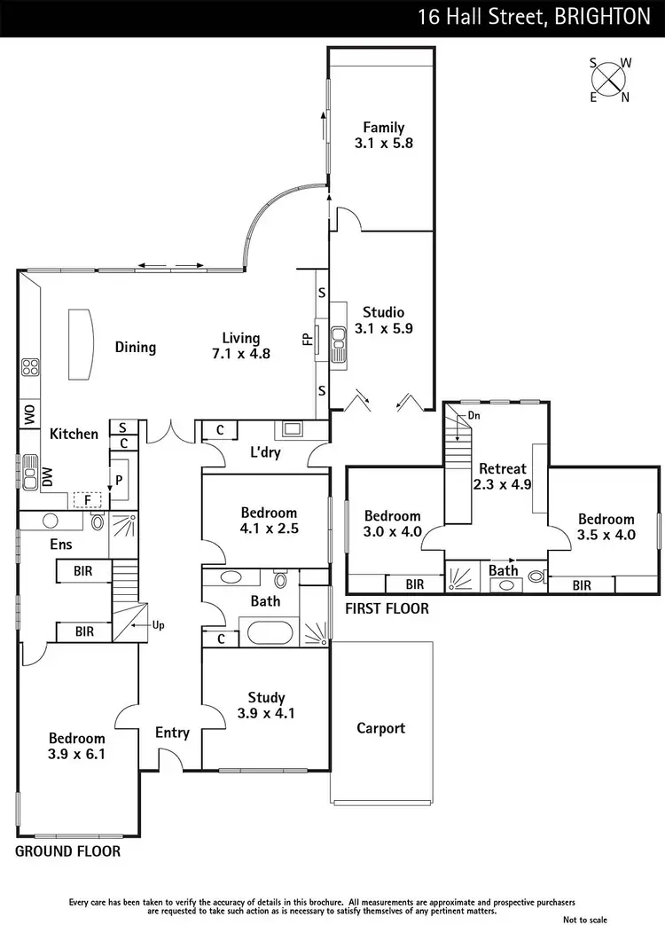 Floorplan of Homely house listing, 16 Hall Street, Brighton VIC 3186