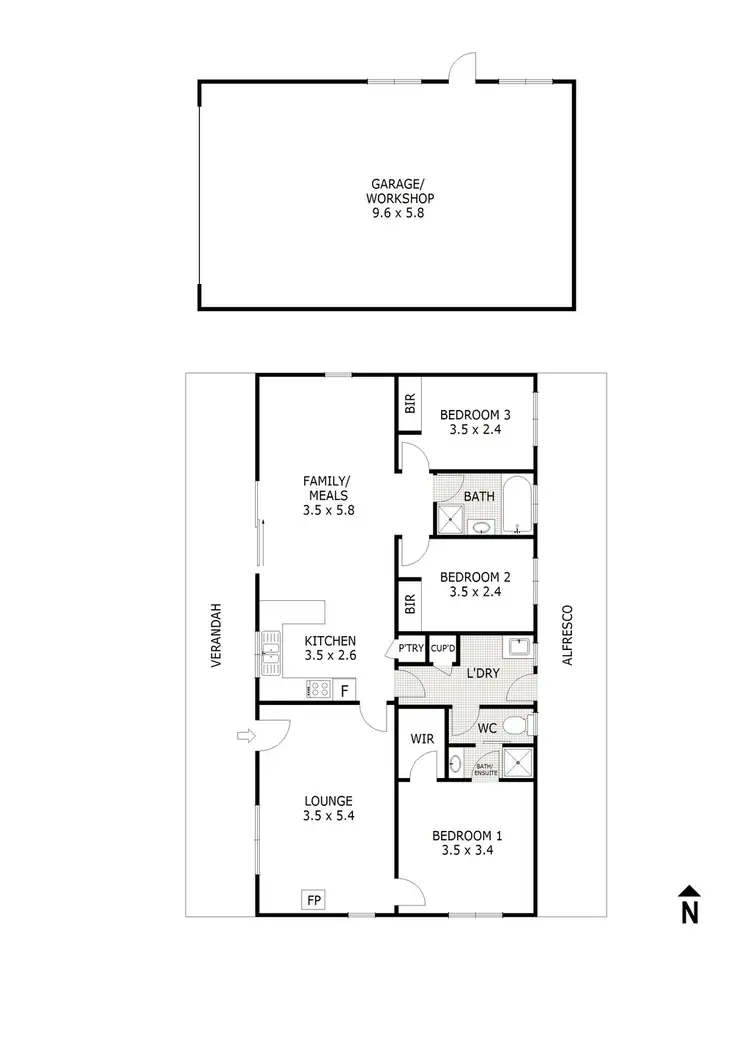 Floorplan of Homely house listing, 11 Andrew Avenue, Waterford Park VIC 3658