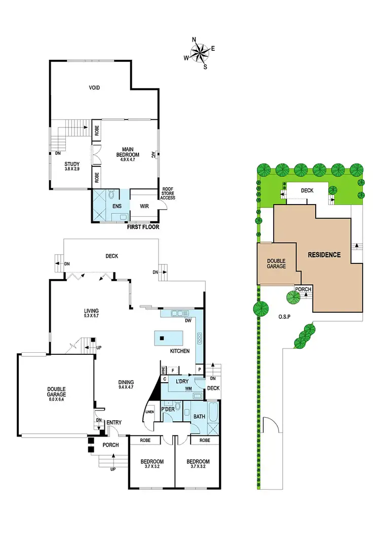 Floorplan of Homely townhouse listing, 2/5 Small Road, Bentleigh VIC 3204