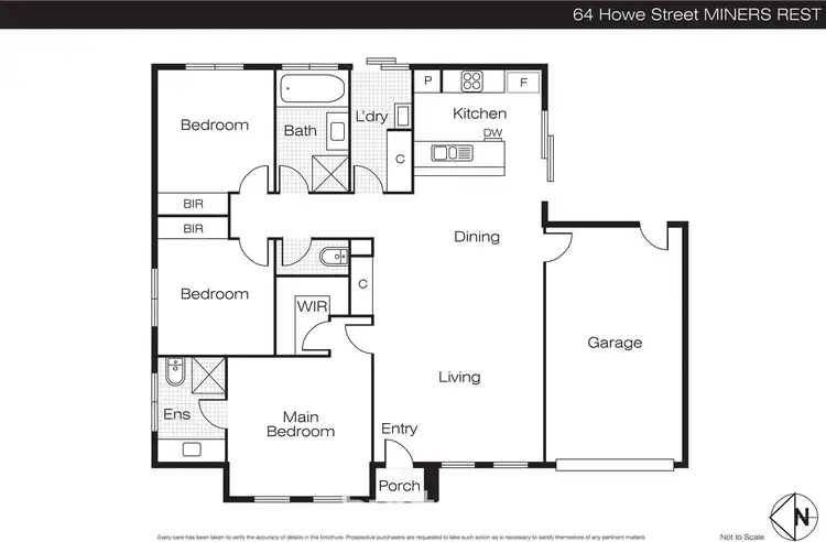 Floorplan of Homely house listing, 64 Howe Street, Miners Rest VIC 3352