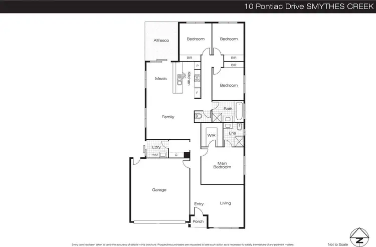 Floorplan of Homely house listing, 10 Pontiac Drive, Smythes Creek VIC 3351