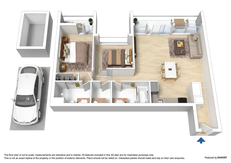 Floorplan of Homely apartment listing, 209/1 Roy Street, Melbourne VIC 3004