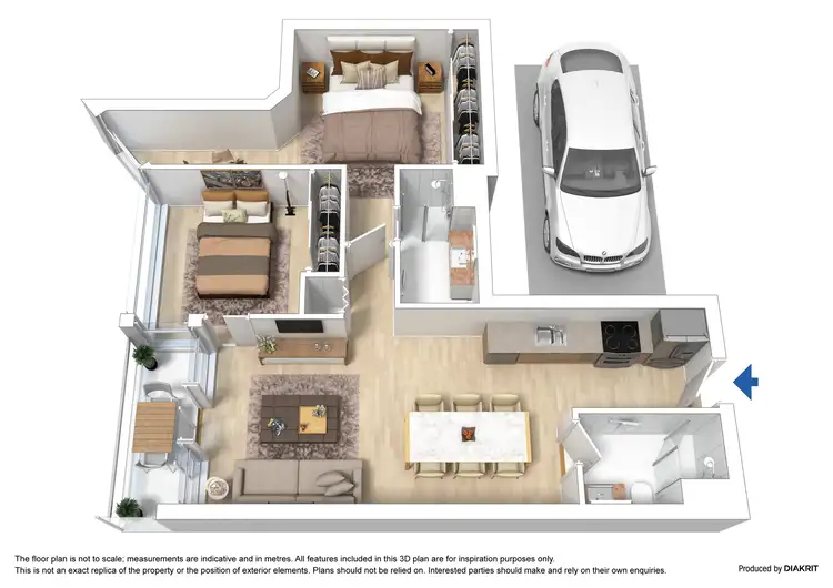 Floorplan of Homely apartment listing, 2302/1 Balston Street, Southbank VIC 3006