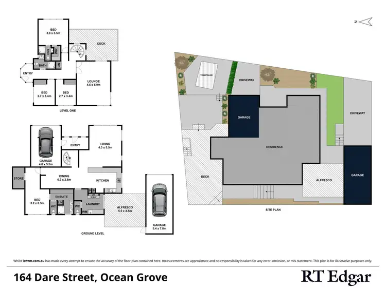 Floorplan of Homely house listing, 164 Dare Street, Ocean Grove VIC 3226