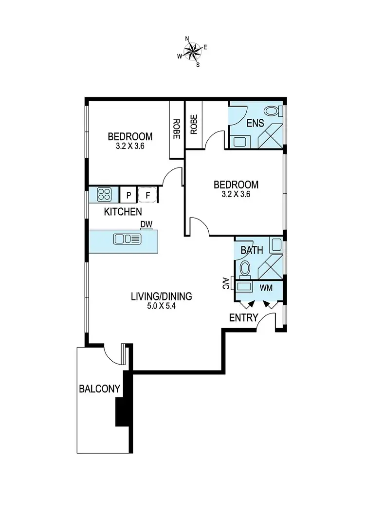 Floorplan of Homely apartment listing, 201/495 South Road, Bentleigh VIC 3204