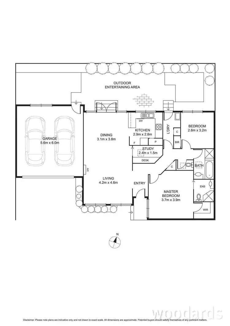 Floorplan of Homely unit listing, 3A Maher Street, Highett VIC 3190