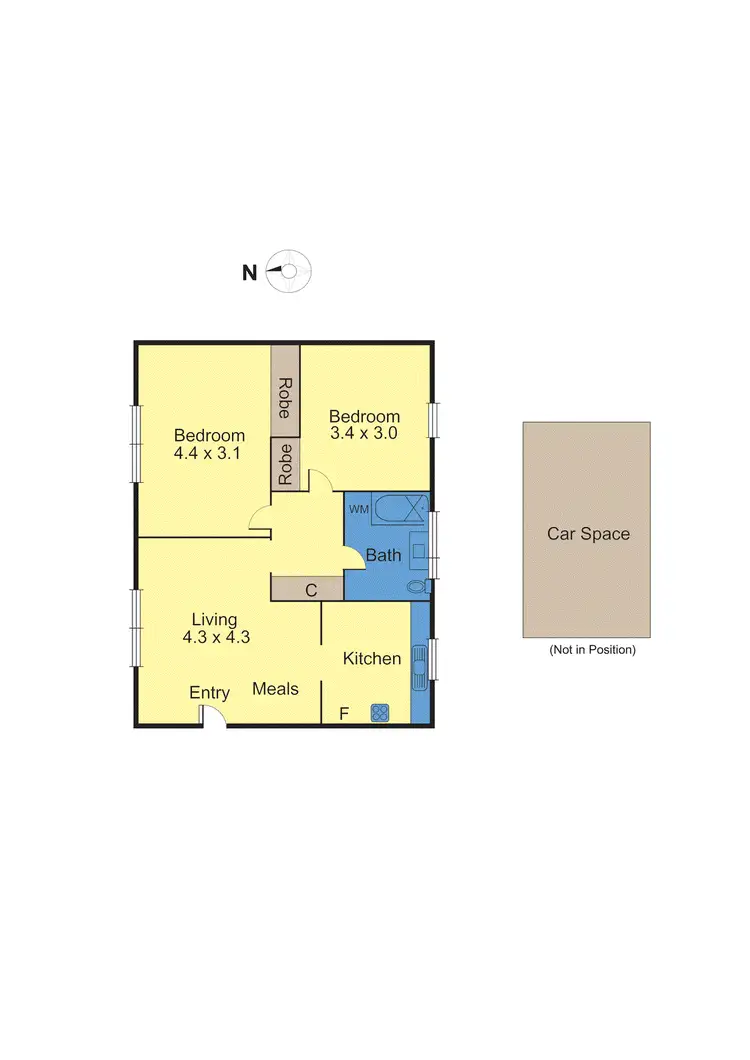Floorplan of Homely apartment listing, 5/17 Davison Street, Richmond VIC 3121