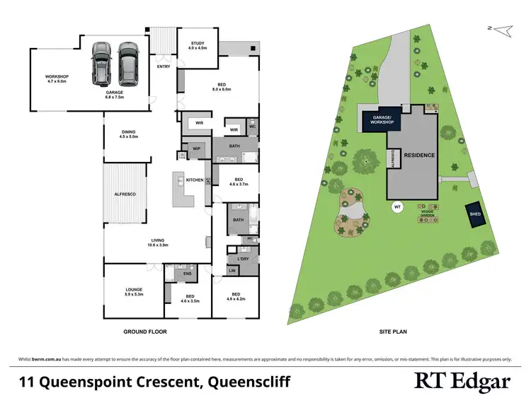 Floorplan of Homely house listing, 11 Queenspoint Crescent, Point Lonsdale VIC 3225