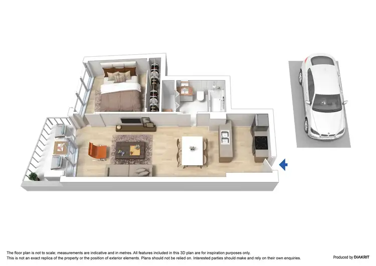 Floorplan of Homely apartment listing, 2307/180 City Road, Southbank VIC 3006
