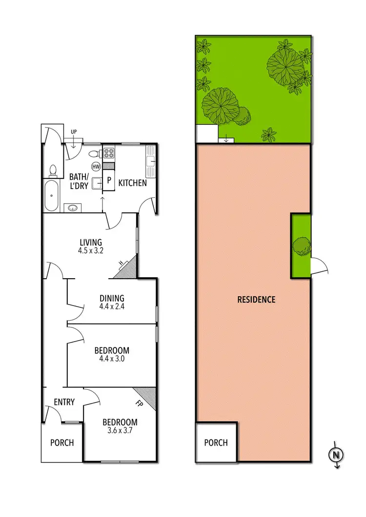 Floorplan of Homely house listing, 169 Richardson Street, Carlton North VIC 3054