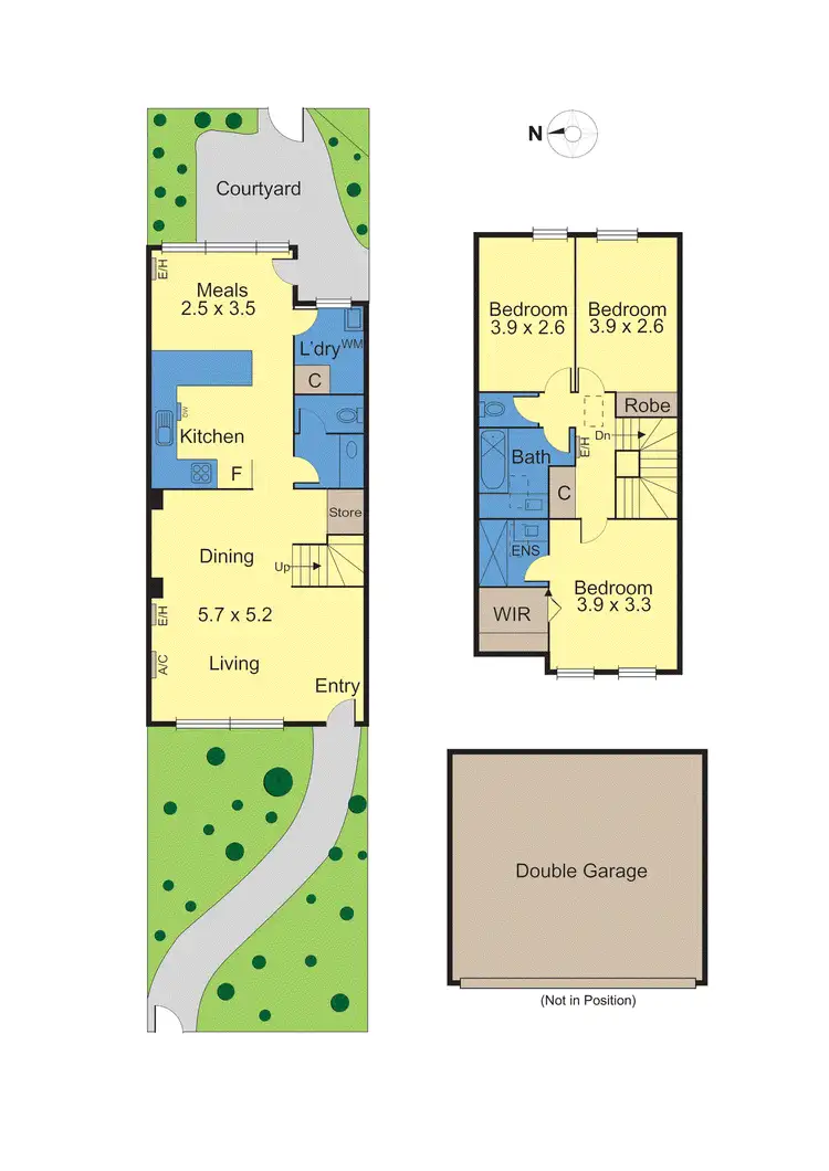 Floorplan of Homely townhouse listing, 5/40-44 Edgevale Road, Kew VIC 3101