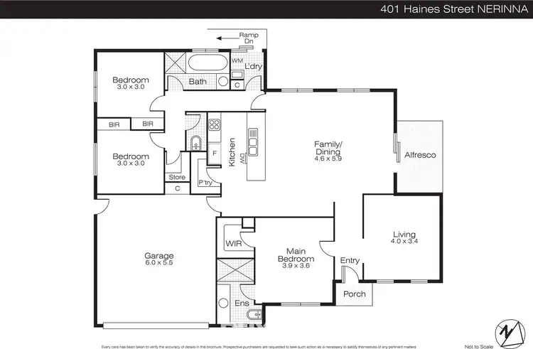 Floorplan of Homely house listing, 401 Haines Street, Nerrina VIC 3350