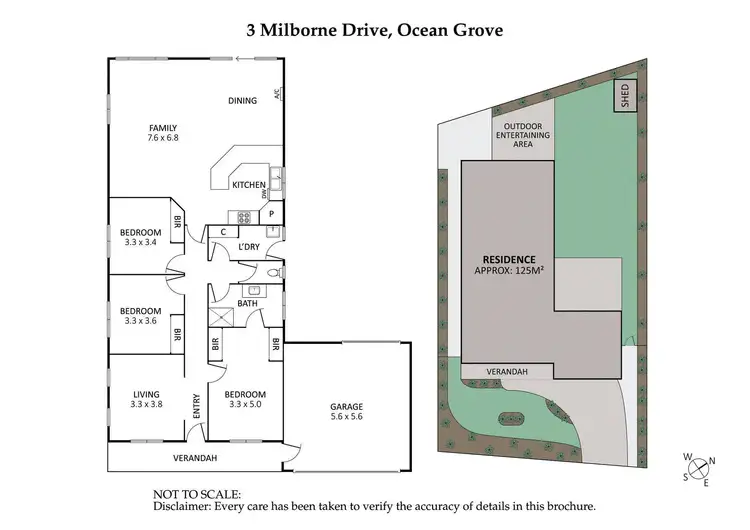 Floorplan of Homely house listing, 3 Milborne Drive, Ocean Grove VIC 3226
