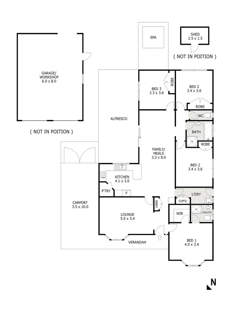 Floorplan of Homely house listing, 14 Mylson Avenue, Broadford VIC 3658