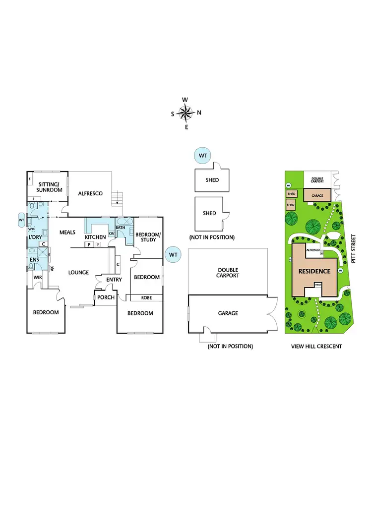 Floorplan of Homely house listing, 1 View Hill Crescent, Eltham VIC 3095