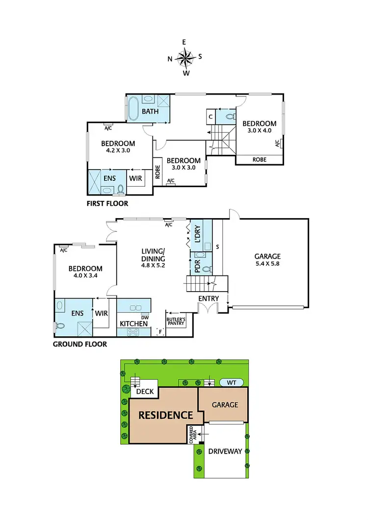 Floorplan of Homely townhouse listing, 3/20 Corella Street, Doncaster VIC 3108