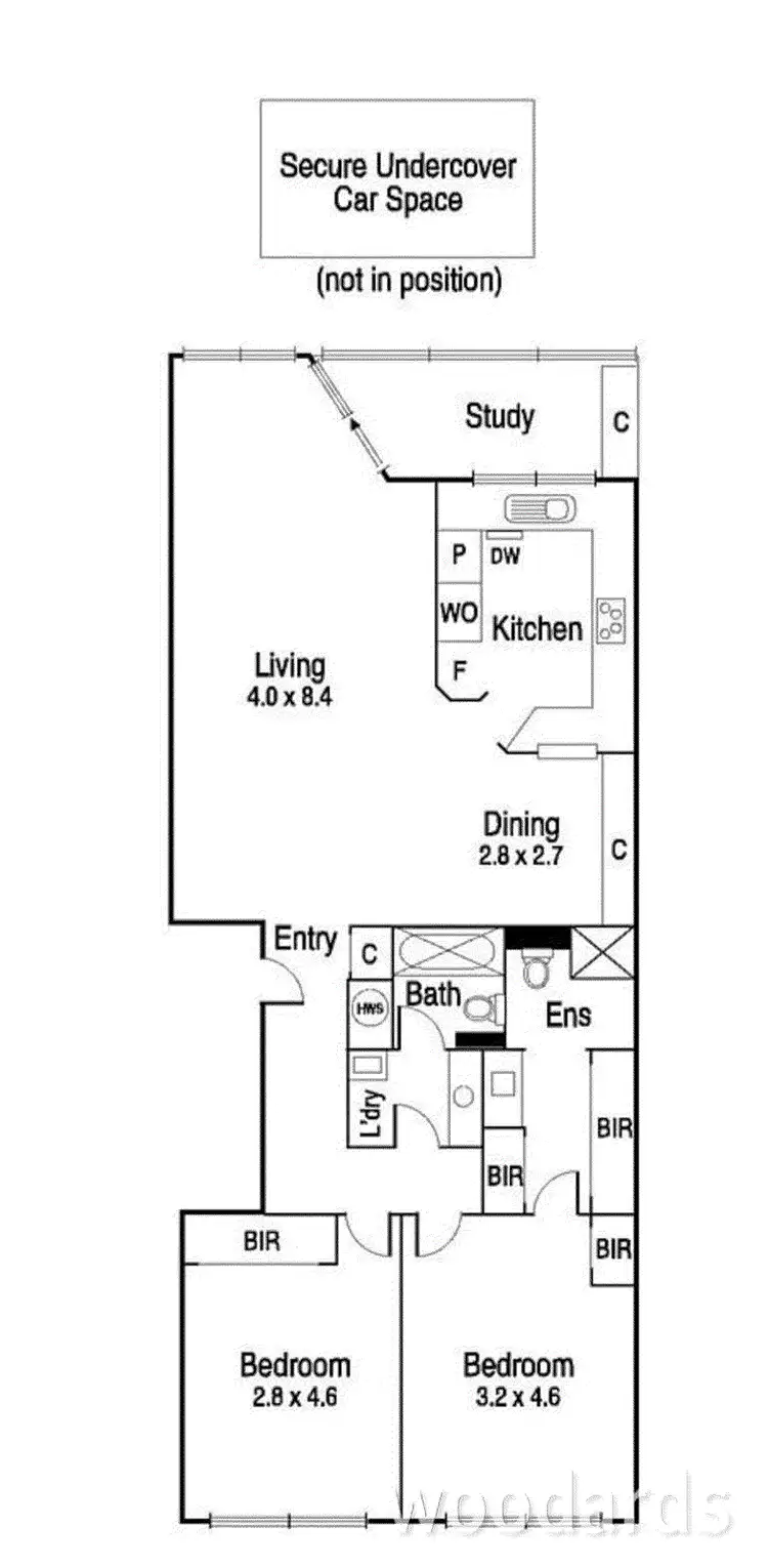 Floorplan of Homely apartment listing, 12/73 Queens Road, Melbourne VIC 3004