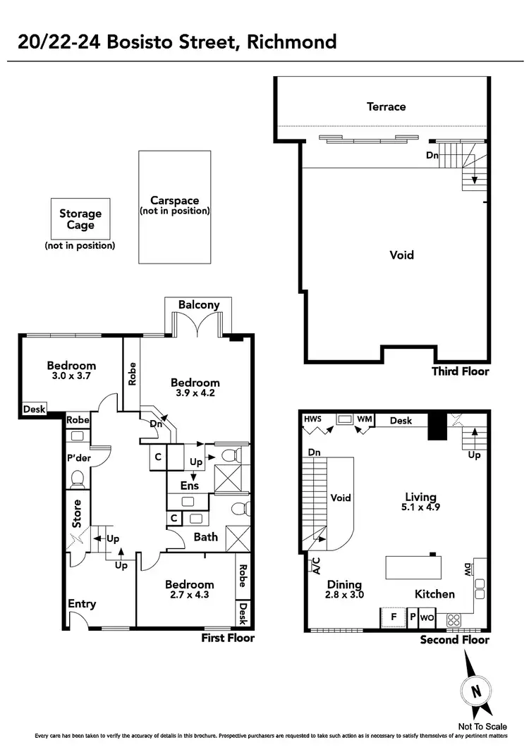 Floorplan of Homely apartment listing, 20/22-24 Bosisto Street, Richmond VIC 3121