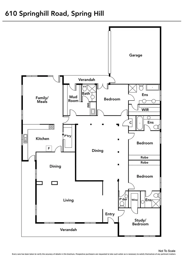 Floorplan of Homely rural property listing, 610 Springhill Road, Spring Hill VIC 3444