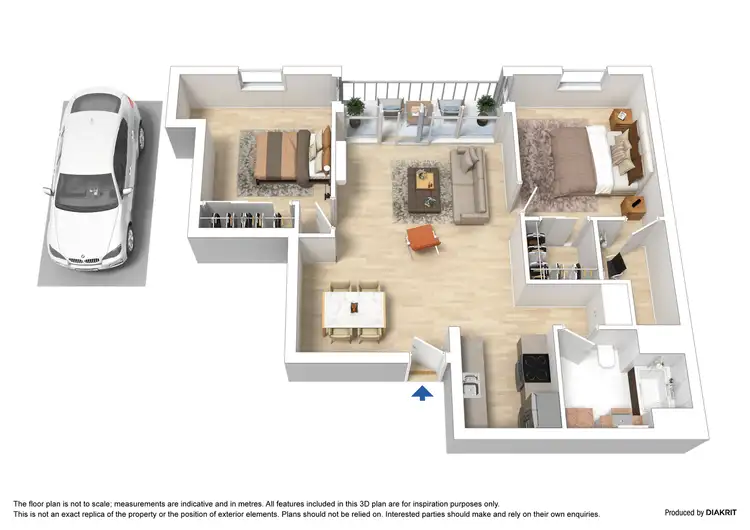 Floorplan of Homely apartment listing, 1203/163 City Road, Southbank VIC 3006