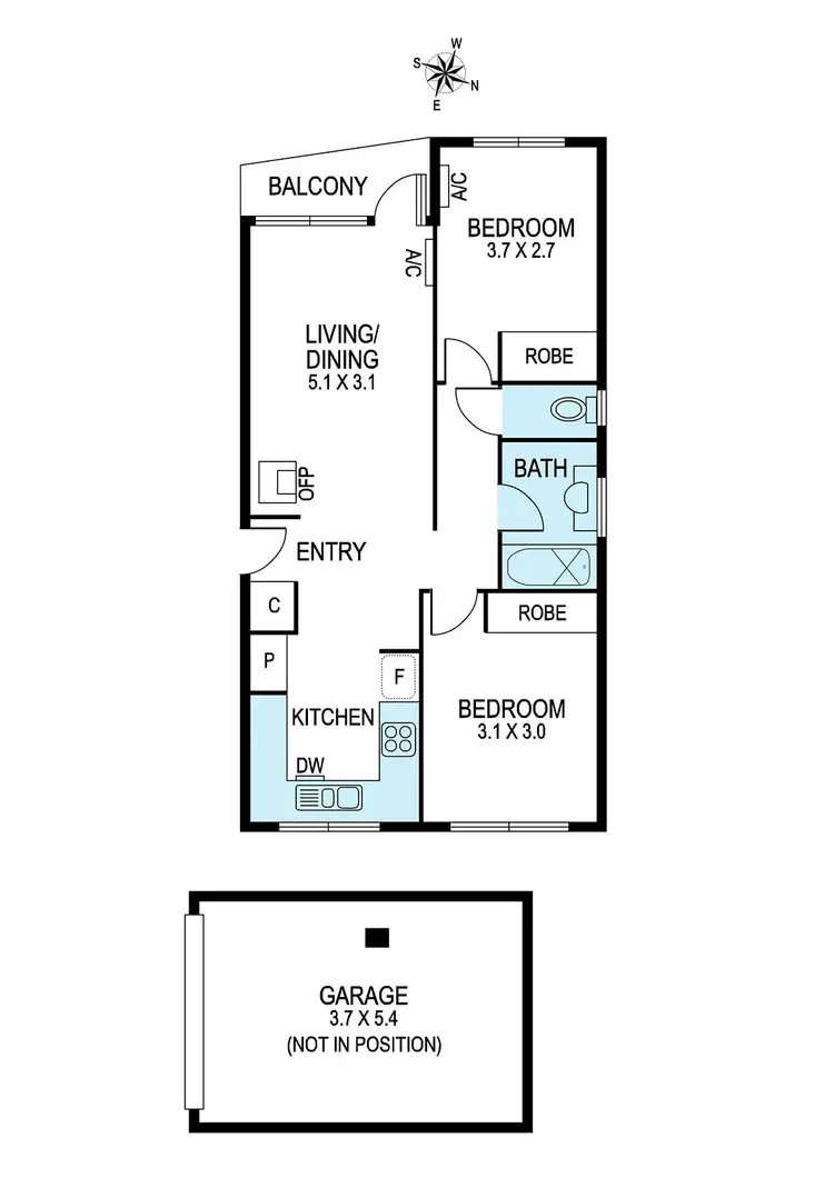 Floorplan of Homely apartment listing, 5/7 Exhibition Street, Mckinnon VIC 3204