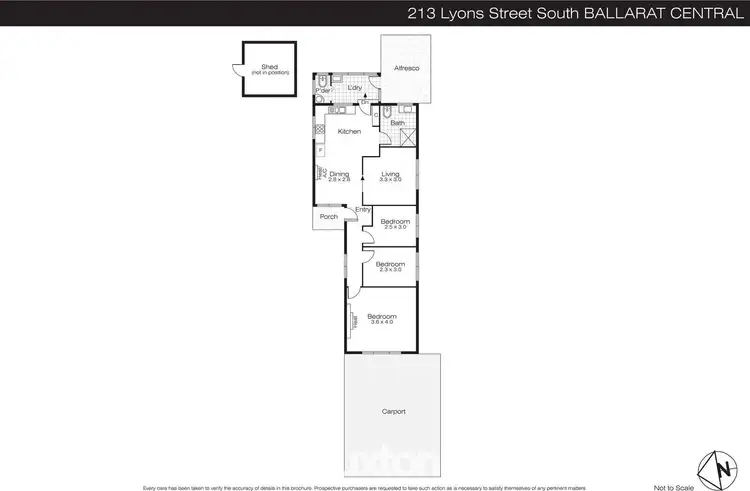 Floorplan of Homely house listing, 213 Lyons Street South, Ballarat Central VIC 3350
