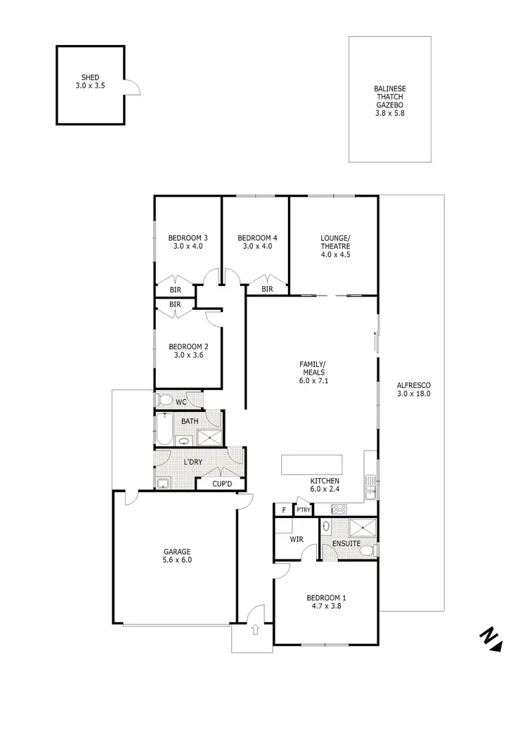 Floorplan of Homely house listing, 7 Chrystobel Way, Kilmore VIC 3764
