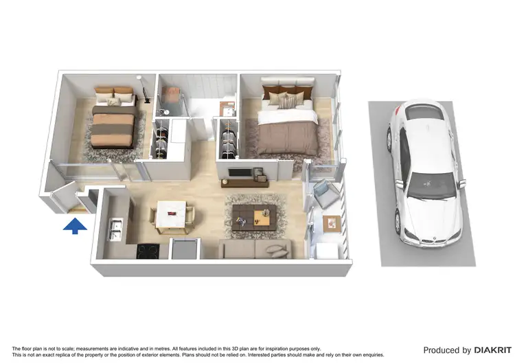 Floorplan of Homely apartment listing, 4013/618 Lonsdale Street, Melbourne VIC 3000