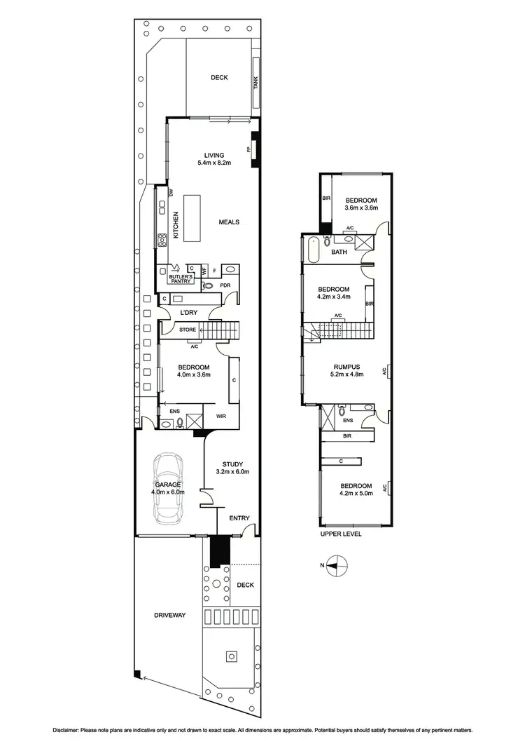 Floorplan of Homely townhouse listing, 6B Daff Avenue, Hampton East VIC 3188