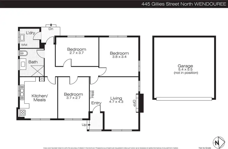 Floorplan of Homely house listing, 445 Gillies Street, Wendouree VIC 3355