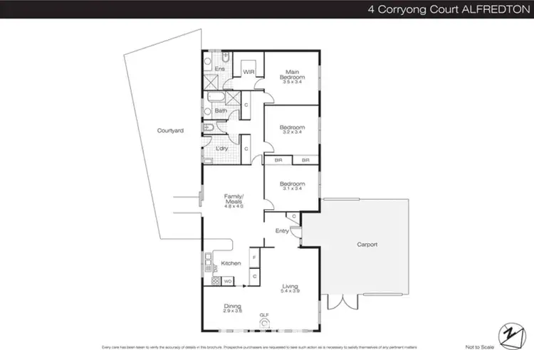 Floorplan of Homely house listing, 4 Corryong Court, Alfredton VIC 3350