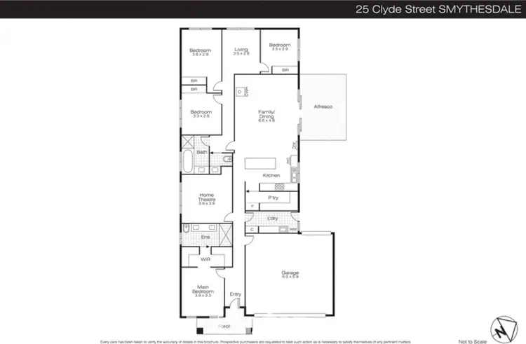 Floorplan of Homely house listing, 25 Clyde Street, Smythesdale VIC 3351