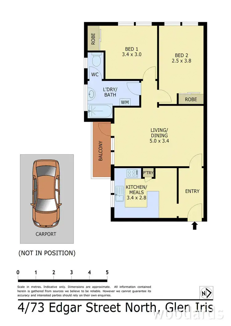 Floorplan of Homely apartment listing, 4/73 Edgar Street North, Glen Iris VIC 3146