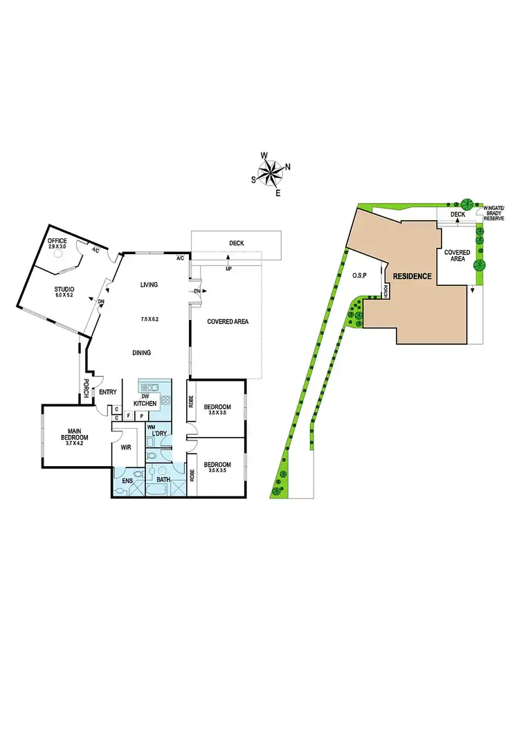 Floorplan of Homely townhouse listing, 2/3 Brady Road, Bentleigh East VIC 3165