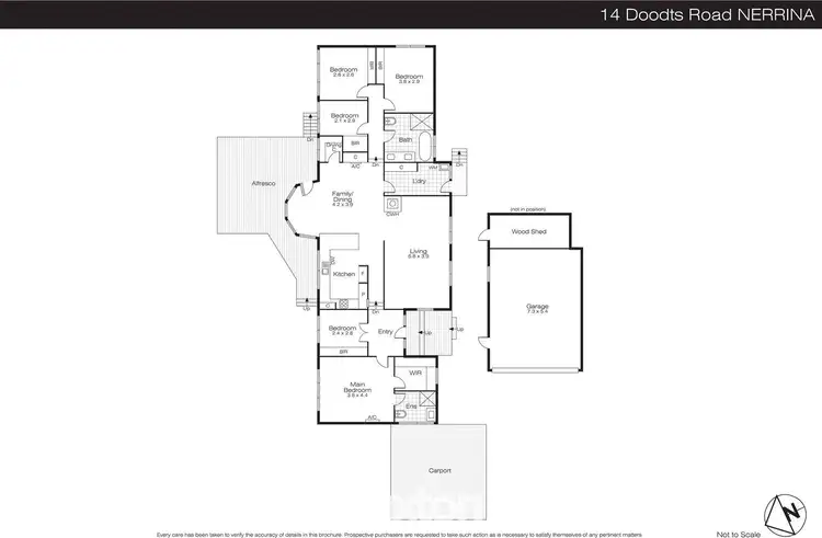 Floorplan of Homely house listing, 14 Doodts Road, Nerrina VIC 3350