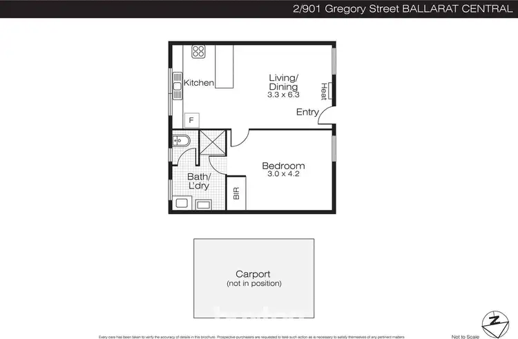 Floorplan of Homely house listing, 2/901 Gregory Street, Ballarat Central VIC 3350