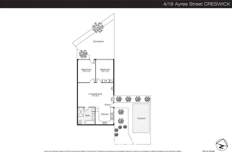 Floorplan of Homely unit listing, 4/18 Ayres Street, Creswick VIC 3363