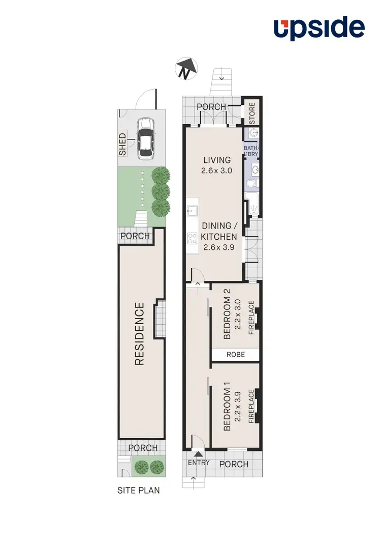 Floorplan of Homely semi-detached listing, 173 Beattie Street, Balmain NSW 2041