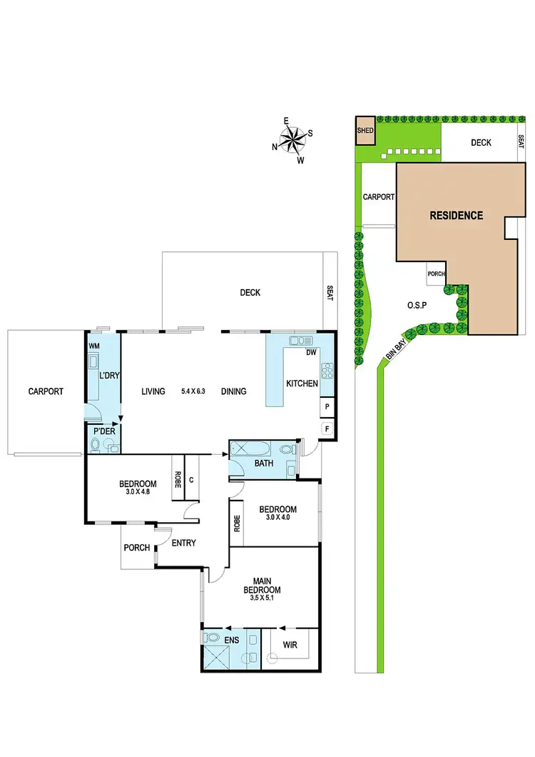Floorplan of Homely townhouse listing, 2/12 Daffodil Street, Bentleigh East VIC 3165