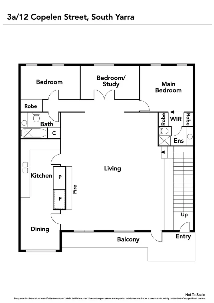 Floorplan of Homely apartment listing, 3a/12 Copelen Street, South Yarra VIC 3141