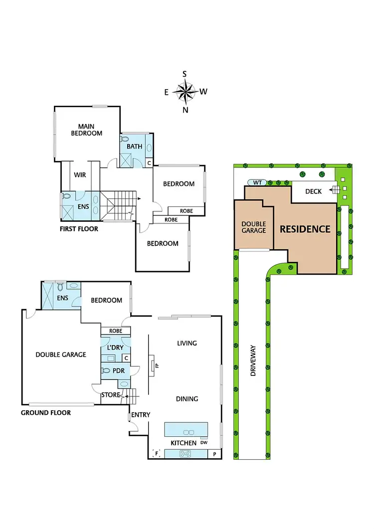 Floorplan of Homely townhouse listing, 10a Gertrude Street, Templestowe Lower VIC 3107