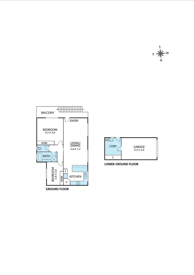Floorplan of Homely unit listing, 2/34 Darbyshire Road, Mount Waverley VIC 3149