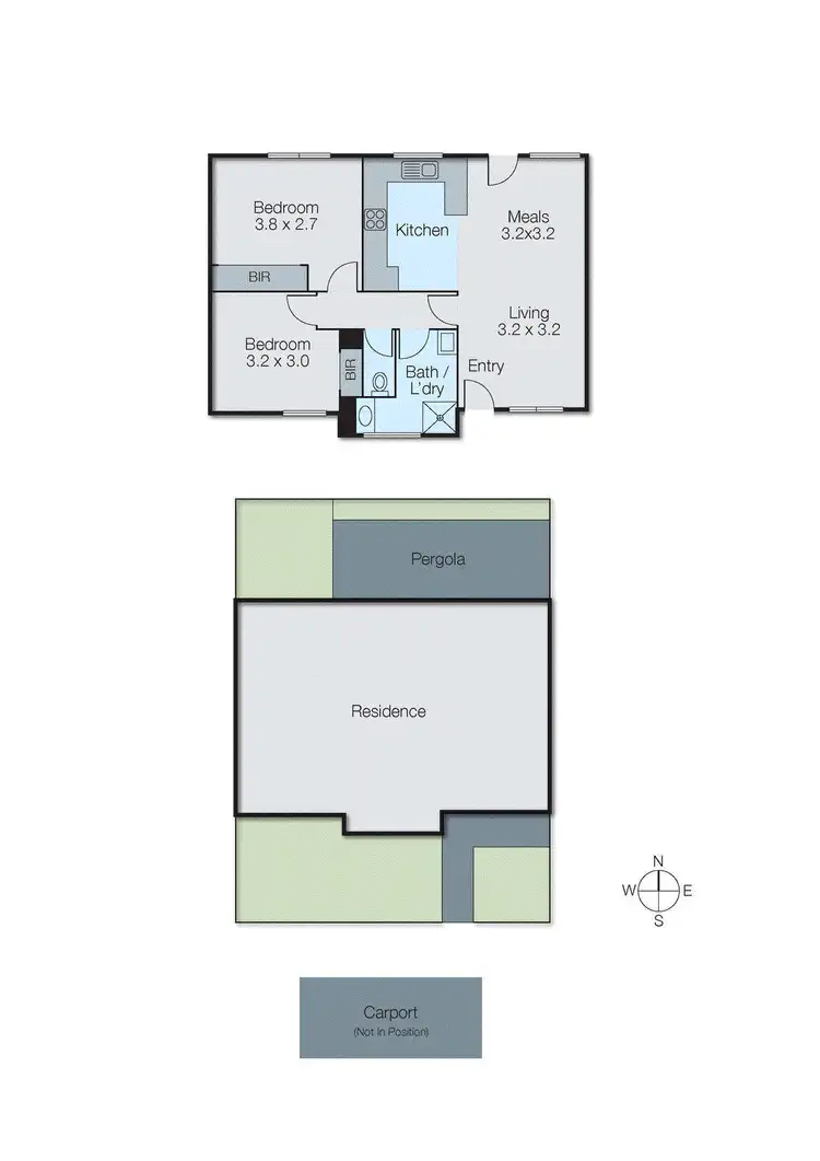 Floorplan of Homely unit listing, 2/2 Moore Avenue, Clayton South VIC 3169