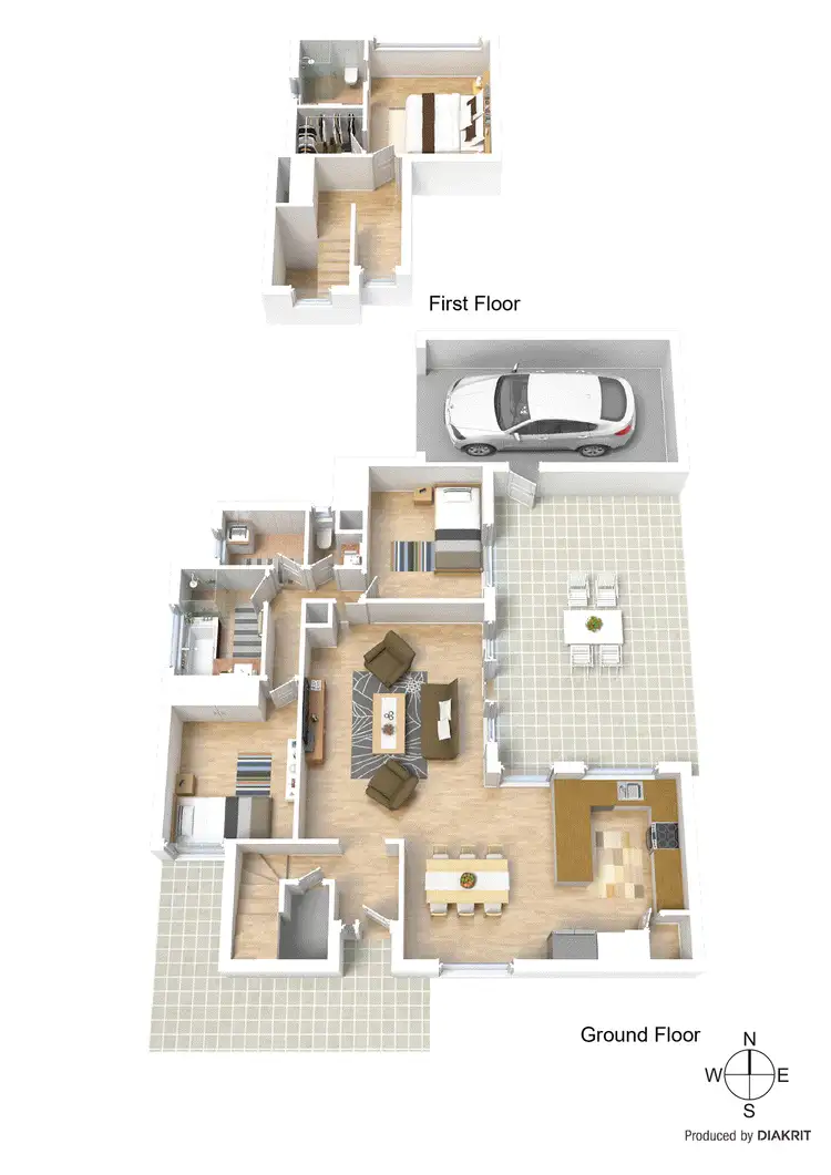 Floorplan of Homely townhouse listing, 1/55 Edinburgh Street, Clayton VIC 3168