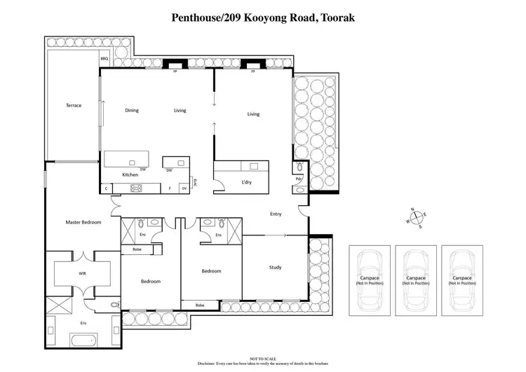 Floorplan of Homely apartment listing, Penthouse/209a Kooyong Road, Toorak VIC 3142