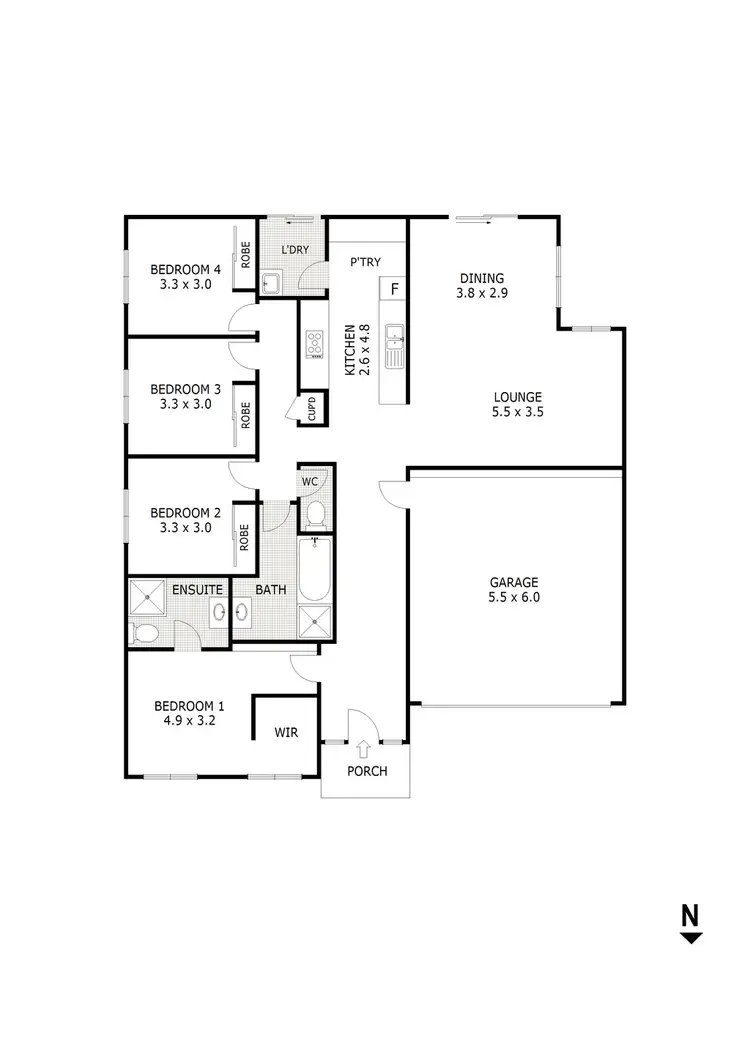 Floorplan of Homely house listing, 9 Teamsters Circuit, Kilmore VIC 3764