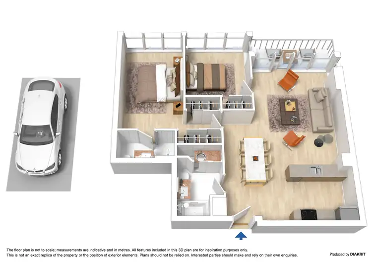 Floorplan of Homely apartment listing, 193/173 City Road, Southbank VIC 3006