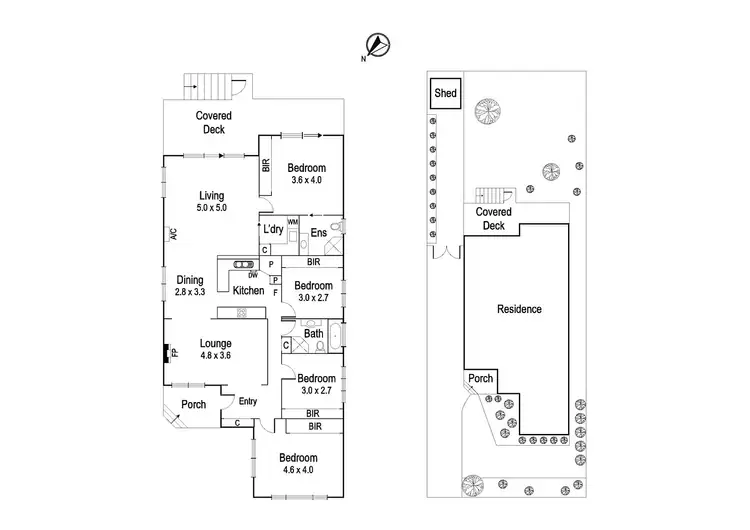 Floorplan of Homely house listing, 8 Lewellin Grove, Rosanna VIC 3084