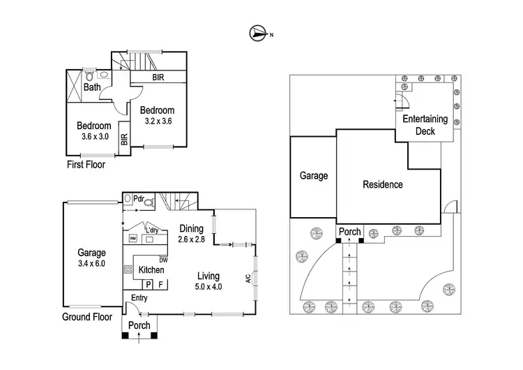 Floorplan of Homely townhouse listing, 179 Watsonia Road, Watsonia VIC 3087
